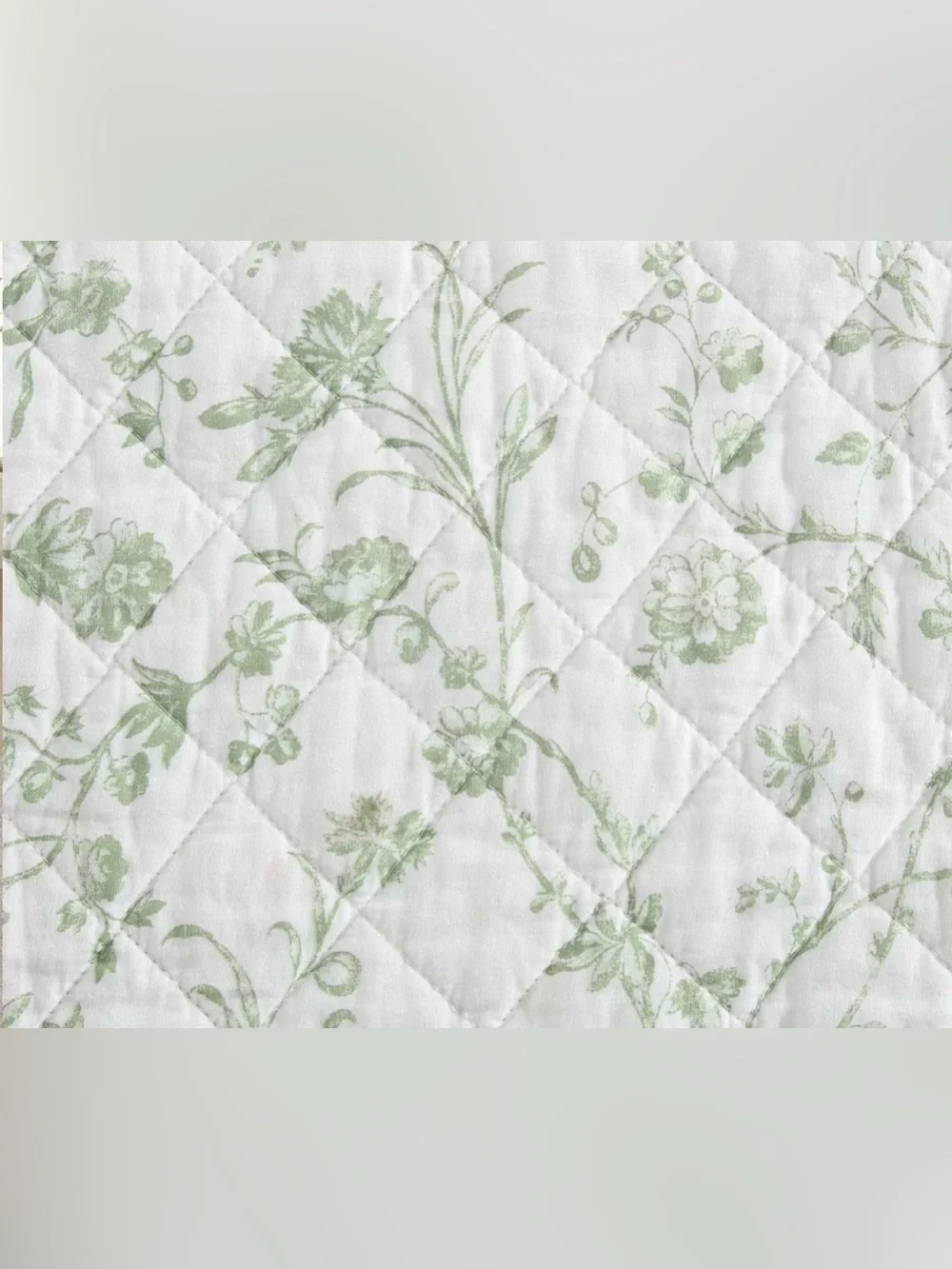 Like new Laura Ashley 3pc King Floral botanical Reversible 100% Cotton Quilt Set